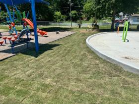 A.P. Howell Park sod installation
