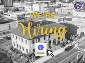 We're Hiring Black & White