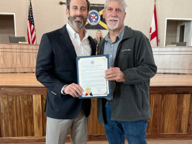 Mayor Gates and WC Extension Director Danny Cain