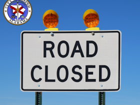 road closed sign