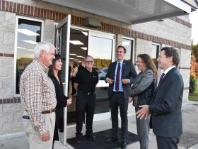 Picture of Mayor O'Mary, Kristin Wagner, Alberto Romero, PhD, Matthias Hoffman, Melanie Moltman, Dr. Hardy Boeckle