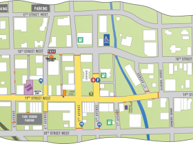 Foothills Festival road closures (map)