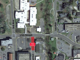 Sherer auditorium renovation road closure