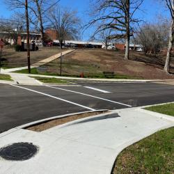 Paving and sidewalk - Sherer St and Frank Evans Rd