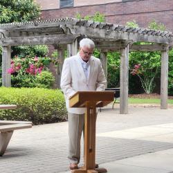 Mayor at podium