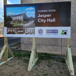 Jasper City Hall sign