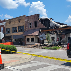 downtown fire