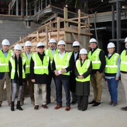 Photo at HDCI: City officials, Walker Area Community Foundation leadership and Board members