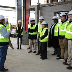 Photo at HDCI: City officials, Walker Area Community Foundation leadership and Board members