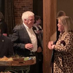 Mayor O'Mary congratulates Rep. Connie Rowe