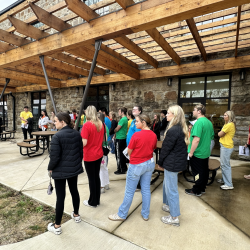 Youth Leadership Walker County students tour outside city hall 