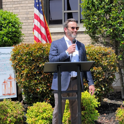 Josh Gates at 2 Lights ceremony