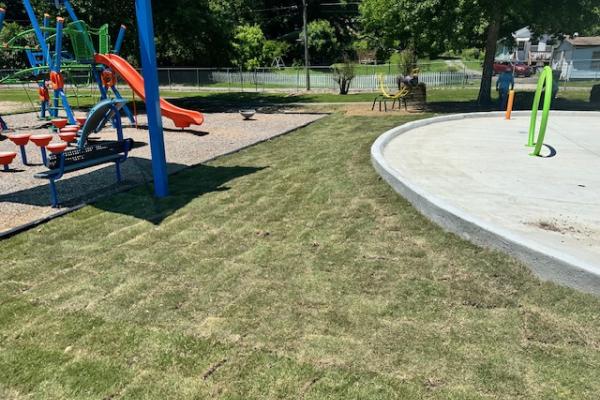 A.P. Howell Park sod installation
