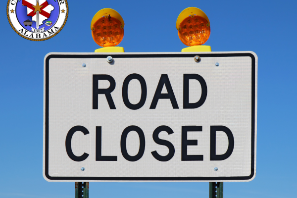 road closed sign