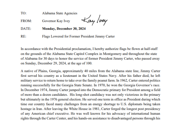 Jimmy Carter flag memo