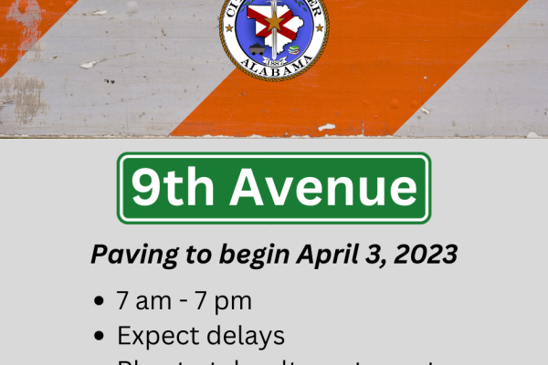 9th Avenue paving begins