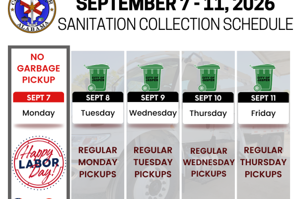 Labor Day 26 Sanitation Schedule