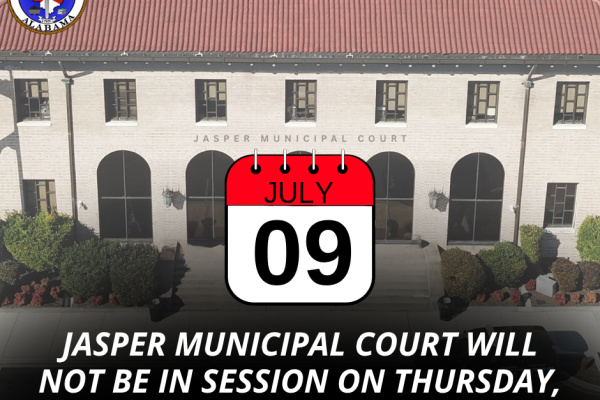 Municipal Court not in session July 9, 2026
