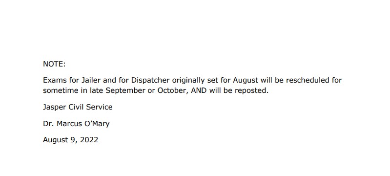 Date change for Jailer & Dispatcher tests