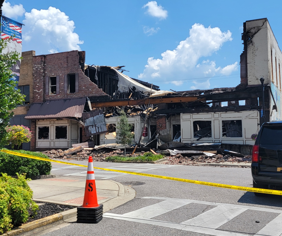 downtown jasper fire