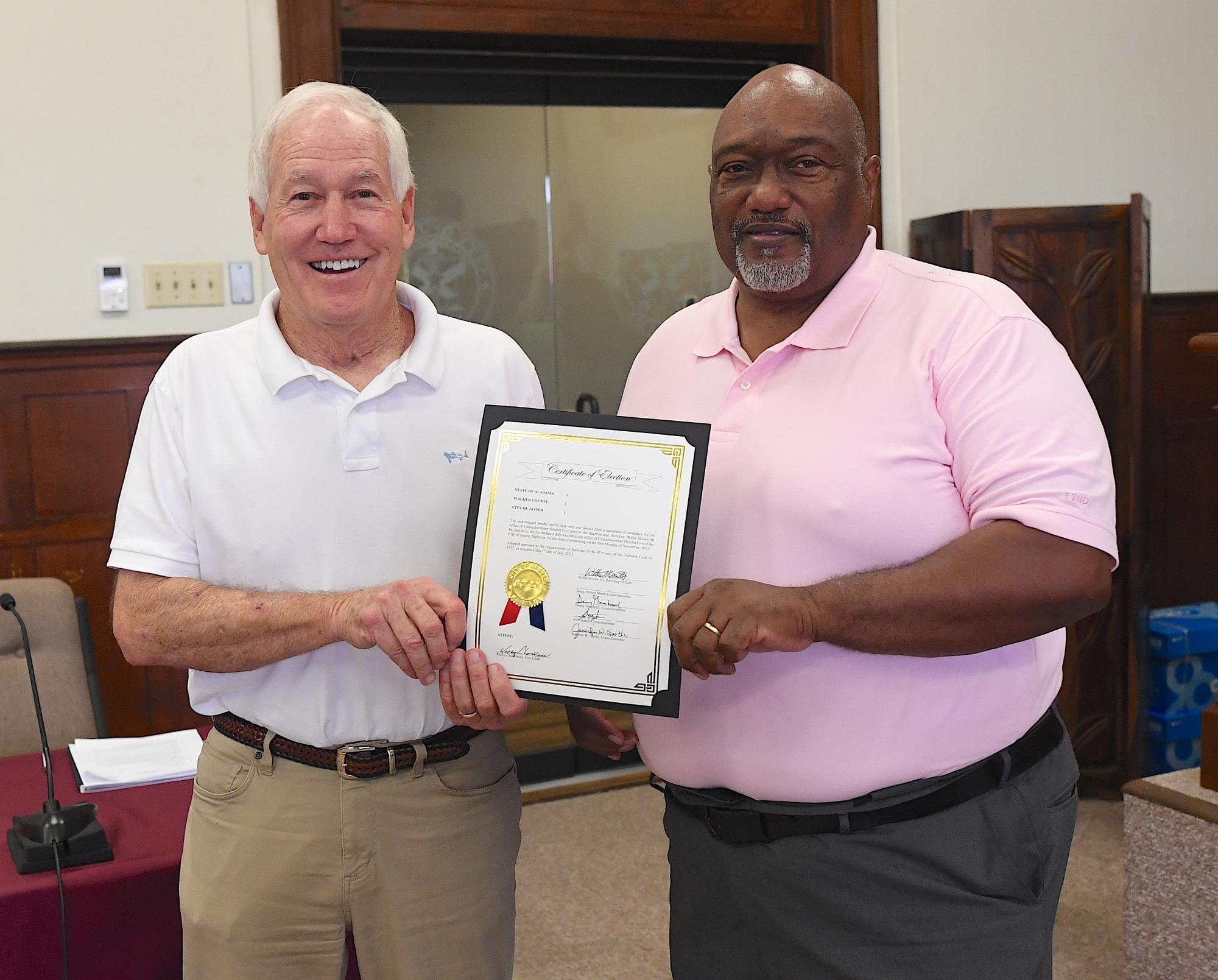 Mayor Cowen and Willie Moore III