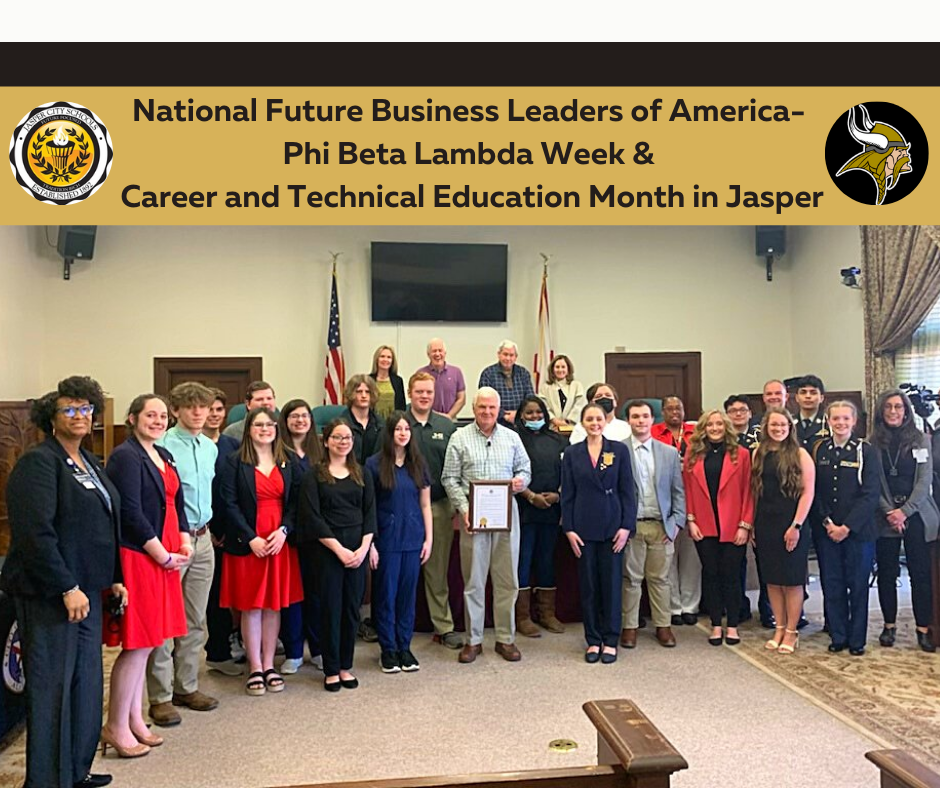 FBLA Week and CTE Month in Jasper