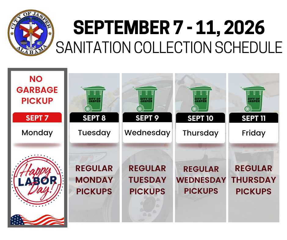 Labor Day 26 Sanitation Schedule