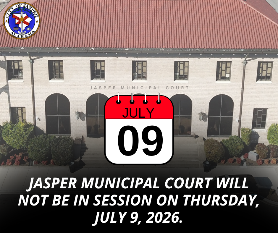 Municipal Court not in session July 9, 2026