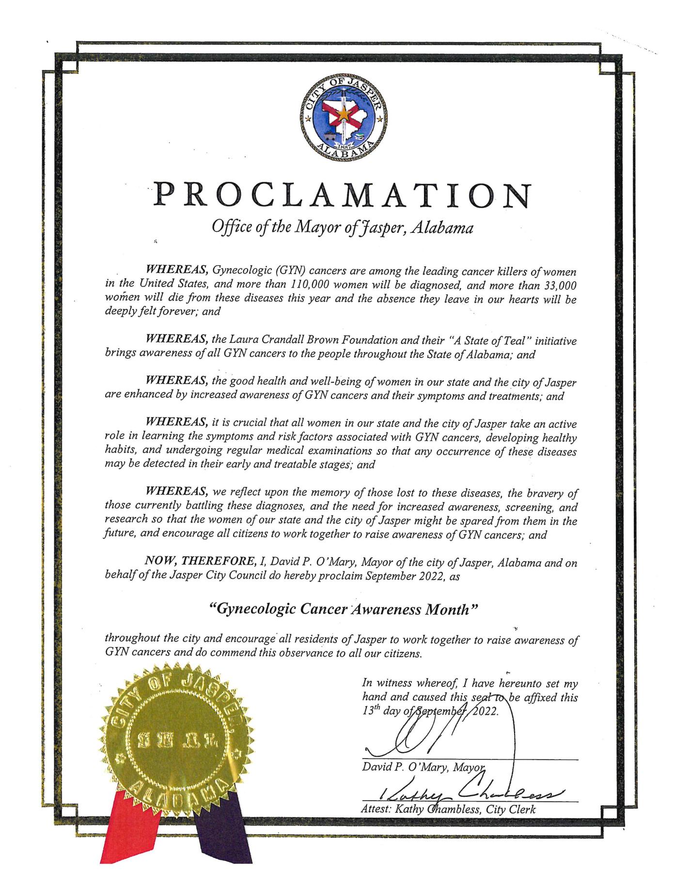 GYN Awareness Proclamation