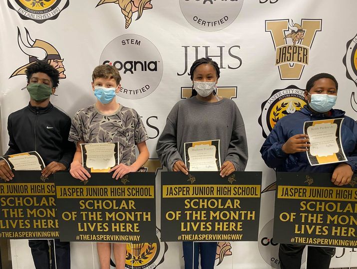 Jasper Junior High School August Scholars City of Jasper, AL