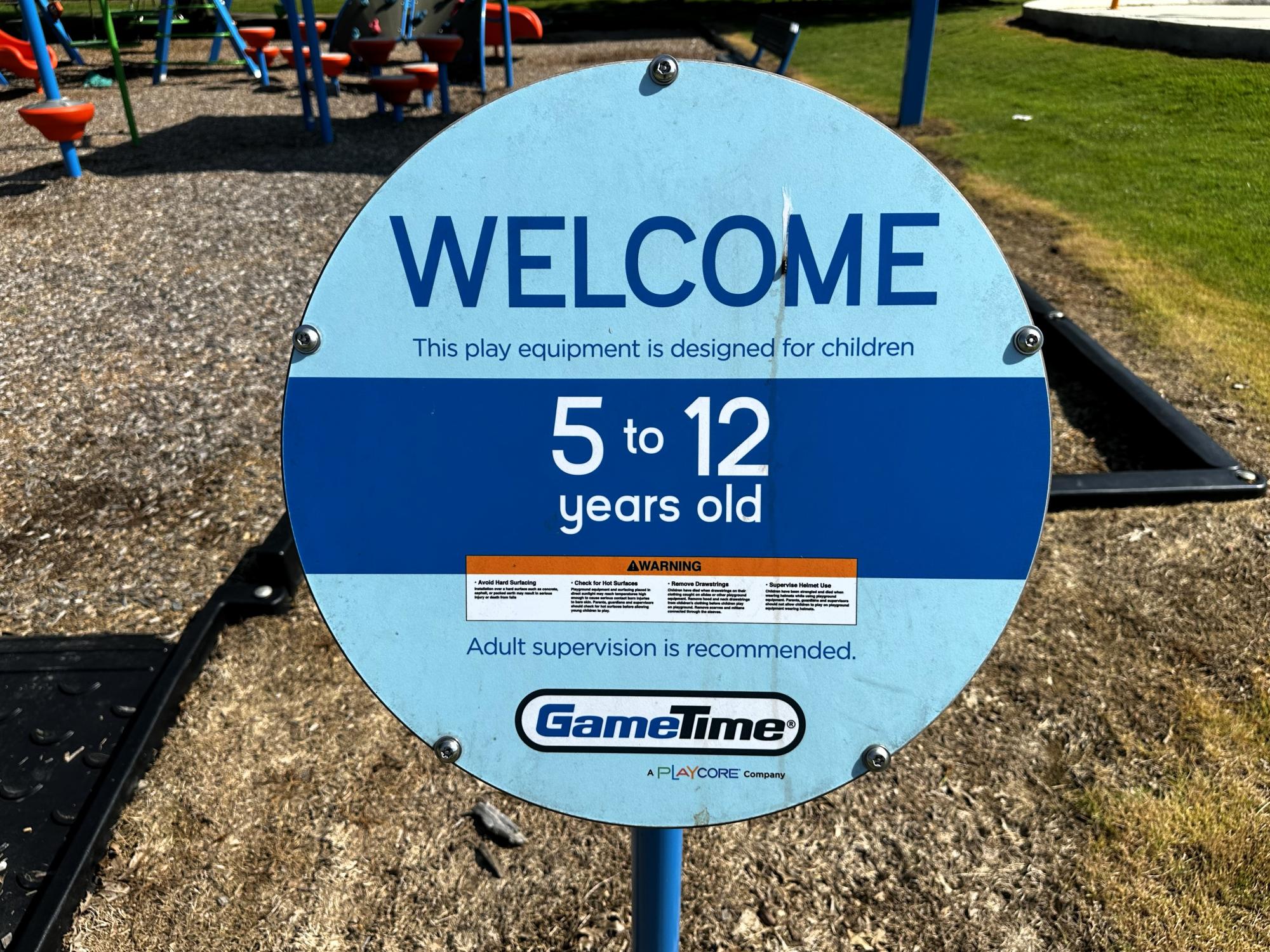 A.P. Howell Park Playground Game On sign