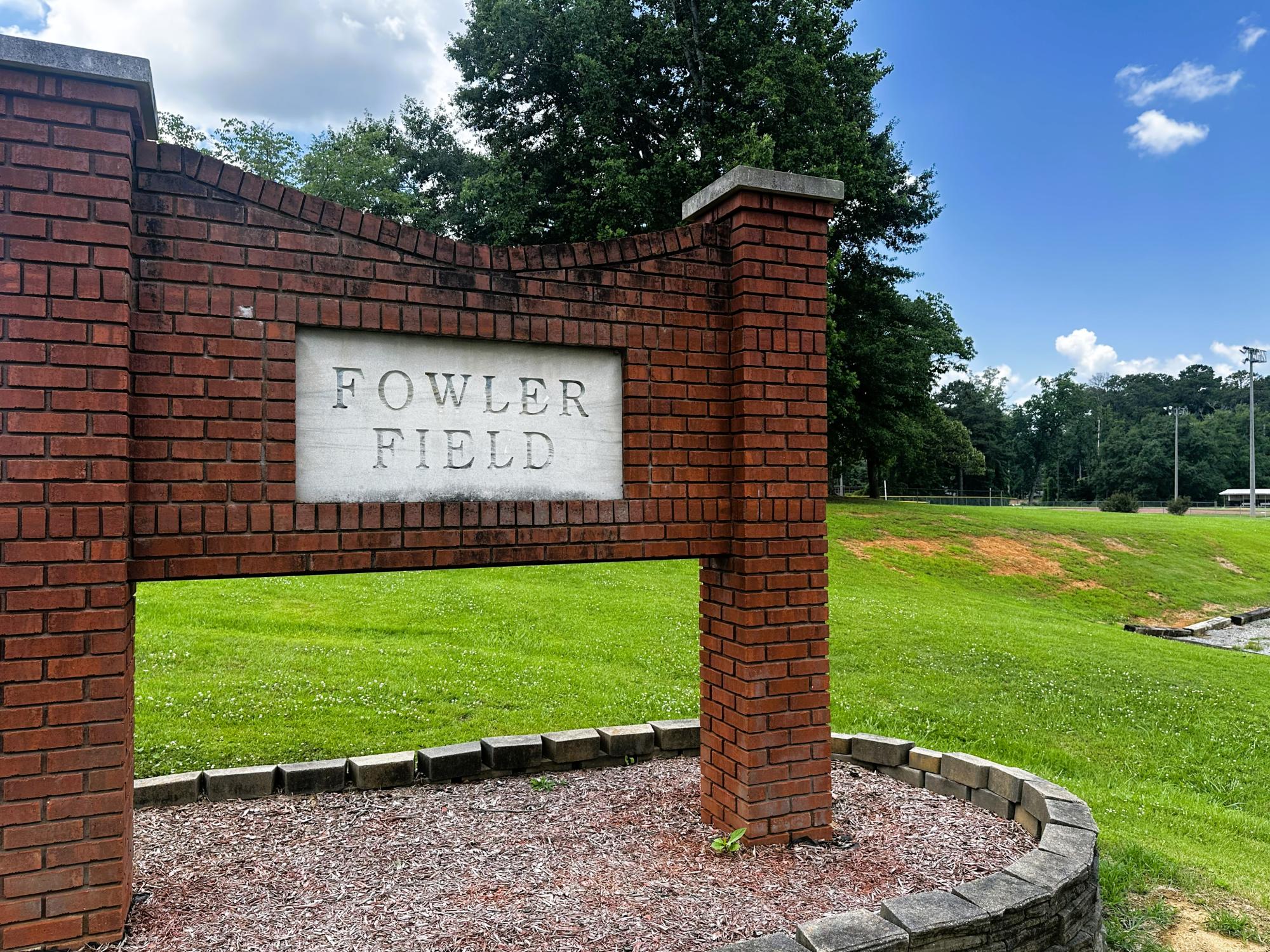 Fowler Field sign