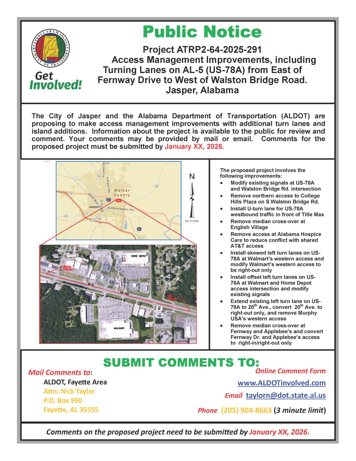 Public Notice: Project ATRP2-64-2025-291